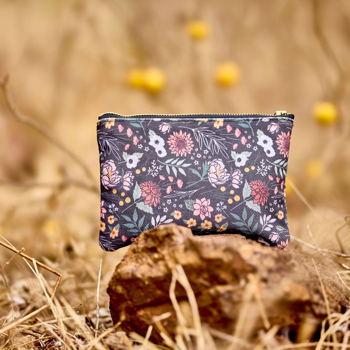 Moody Floral Mini Pouch