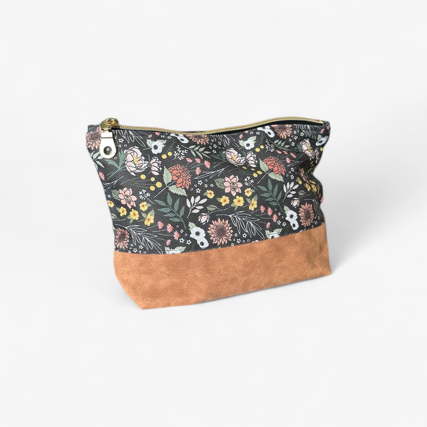 Moody Floral Zipper Pouch