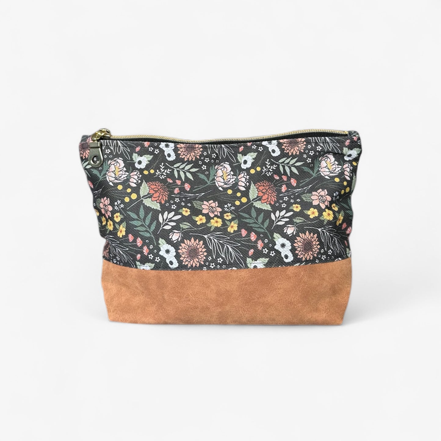 Moody Floral Zipper Pouch