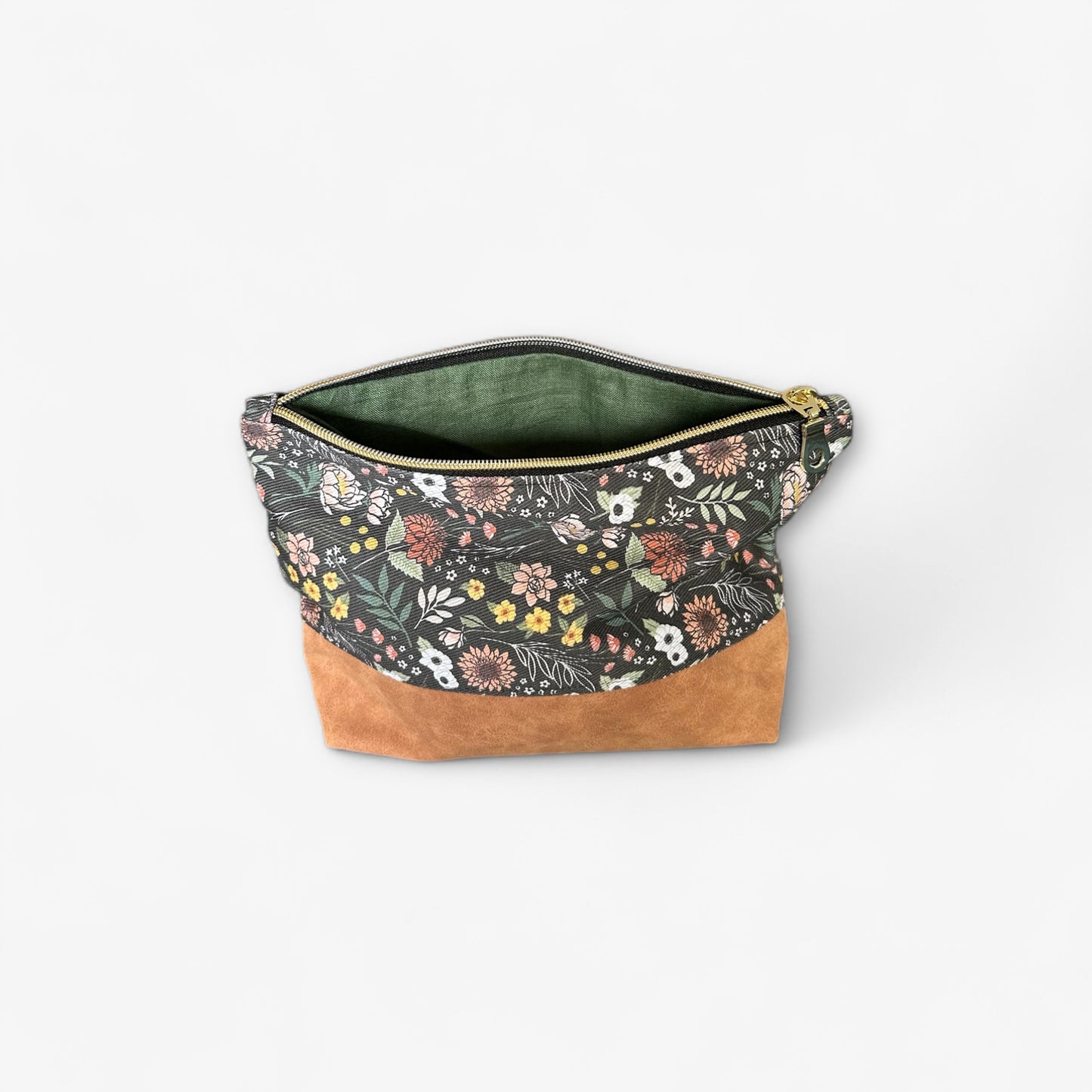 Moody Floral Zipper Pouch